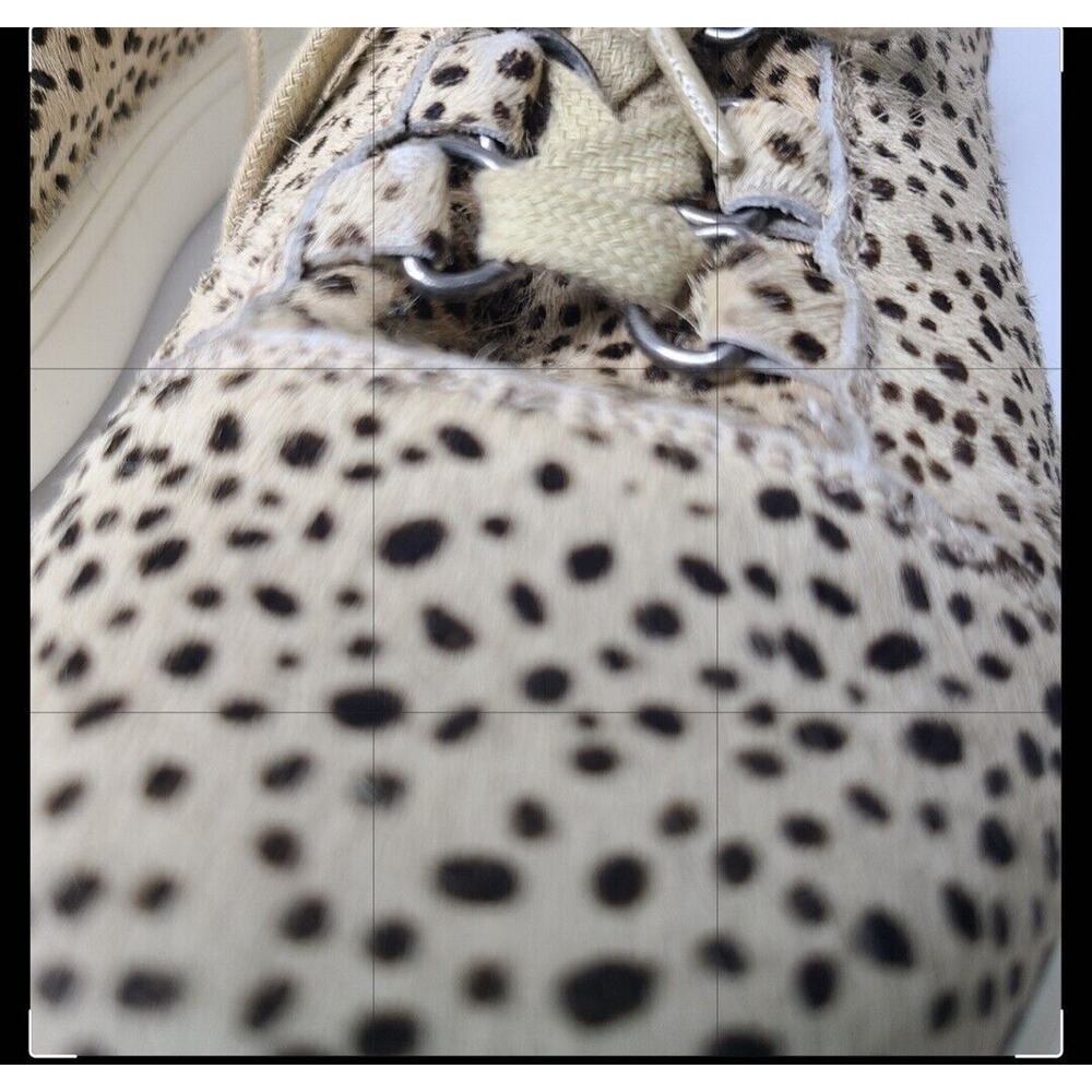 Coconuts by Matisse Relay Leopard Print Cowhair Sneakers Shoes Womens SZ 7 - Picture 7 of 11